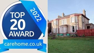 Dundee Care Home rated Top 20 home in Scotland for the eighth year running